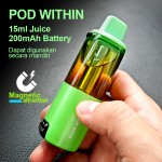 Star war sekali pakai bintang Vape Star LED Flash Panel dengan 15ml Refillable POD 1500mAh Powerbank+200mAh POD Device Vape Online Toko Jakarta